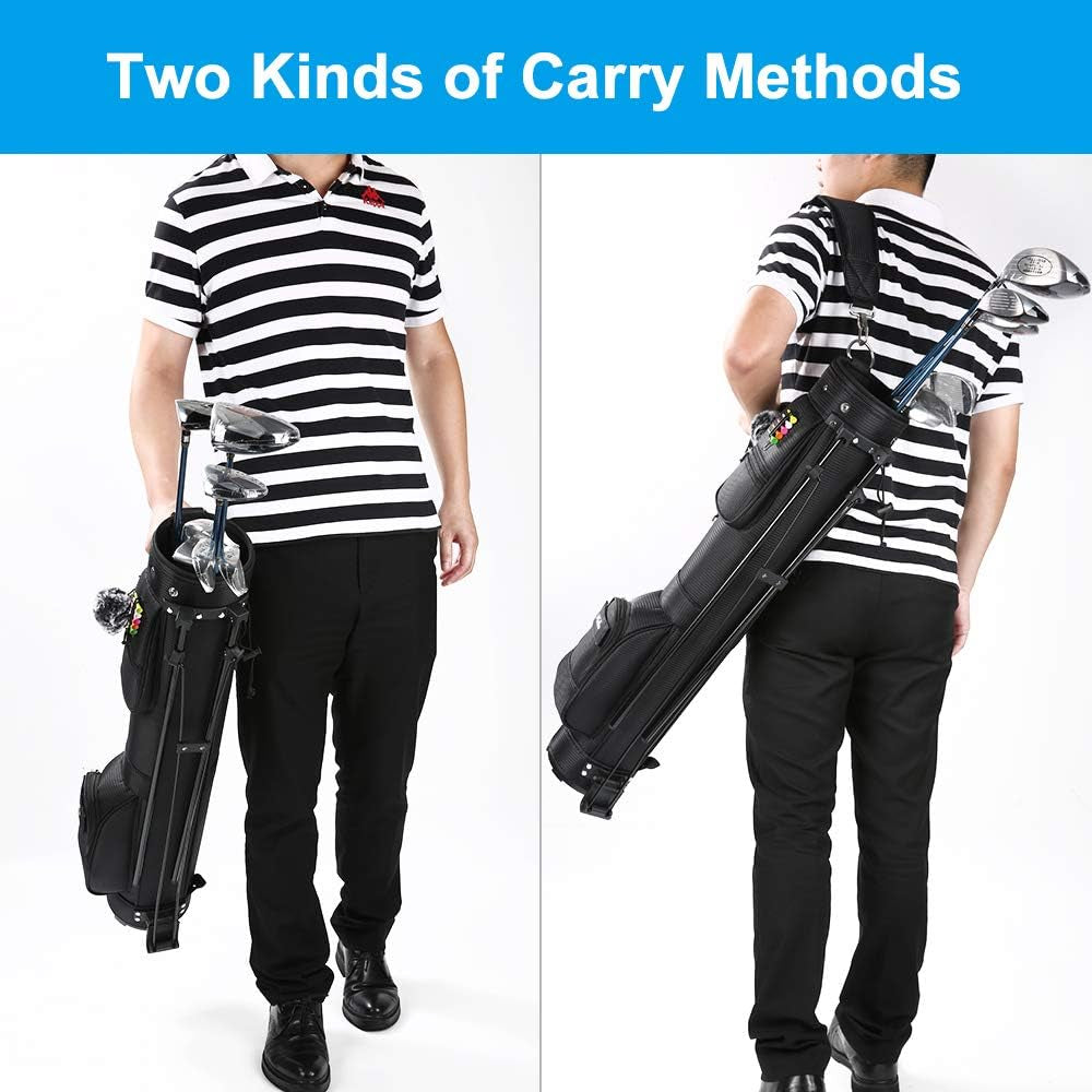 Golf Bag with Stand, Golf Carry Bag with Travel Shoulder, Lightweight Golf Bag for Men Women,Golf Stand Bag