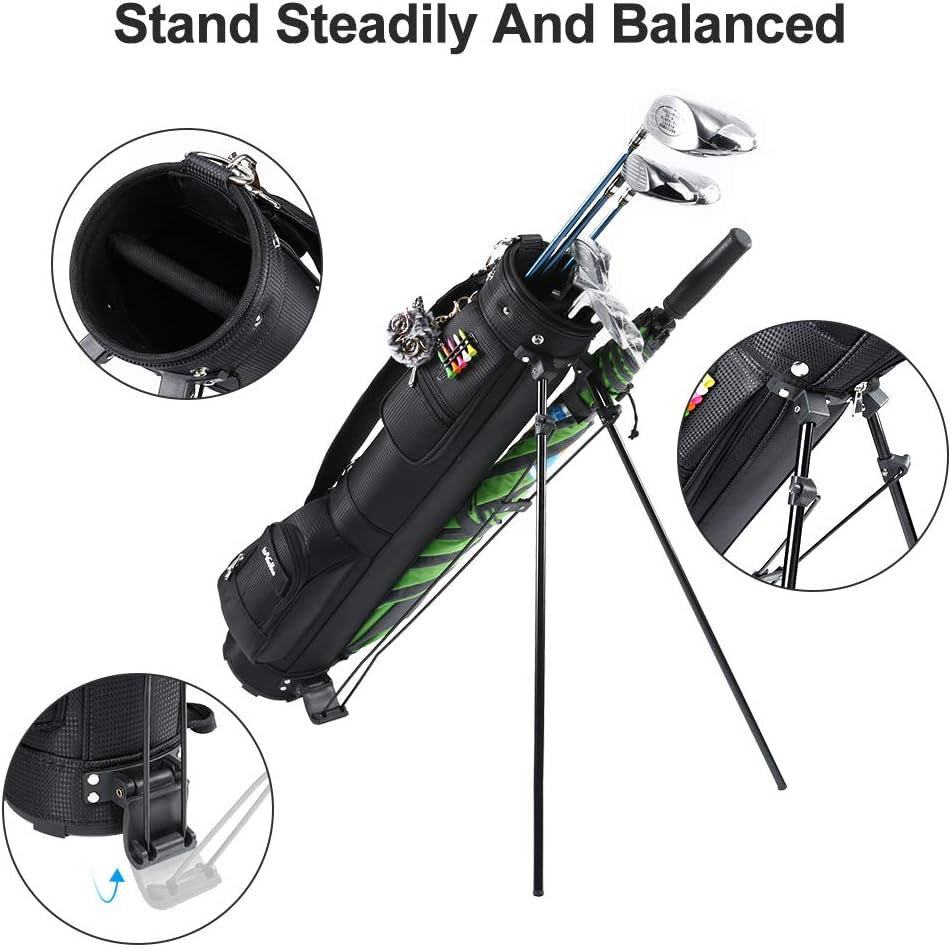 Golf Bag with Stand, Golf Carry Bag with Travel Shoulder, Lightweight Golf Bag for Men Women，Golf Stand Bag