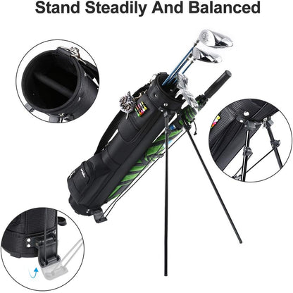 Golf Bag with Stand, Golf Carry Bag with Travel Shoulder, Lightweight Golf Bag for Men Women，Golf Stand Bag