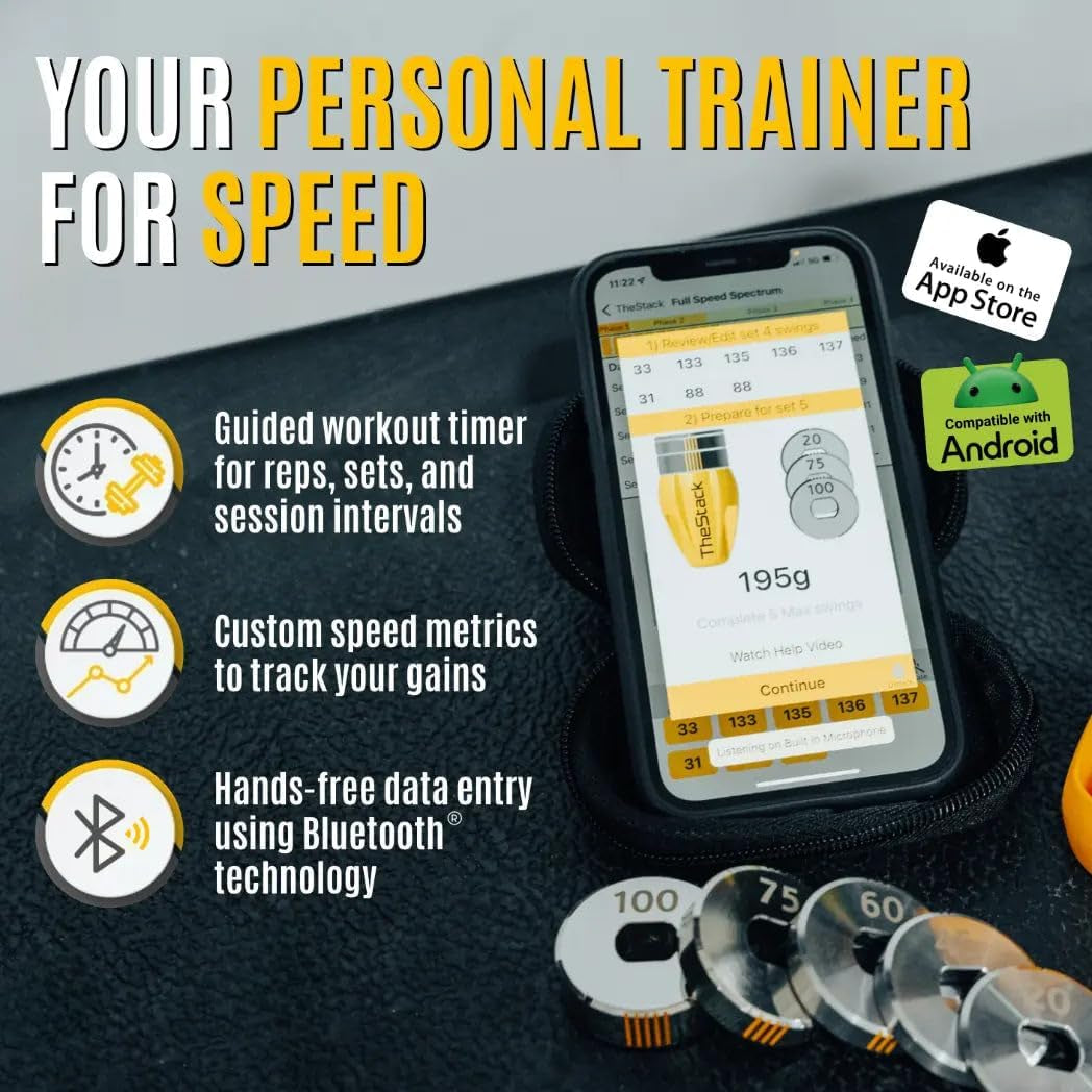 Thestack™ | Golf Swing Speed Trainer | Weighted Golf Training Aid | Golf Swing Trainer Golf Swing Training Aid | Golf Trainer Practice for Men and Women