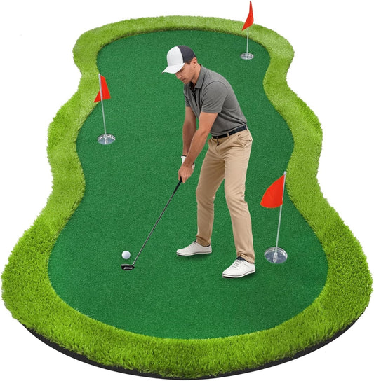 Roykaw Golf Putting Green - 5 X 10 Ft. Putting Mat, Professional Training Aid