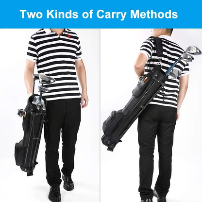 Golf Bag with Stand, Golf Carry Bag with Travel Shoulder, Lightweight Golf Bag for Men Women，Golf Stand Bag