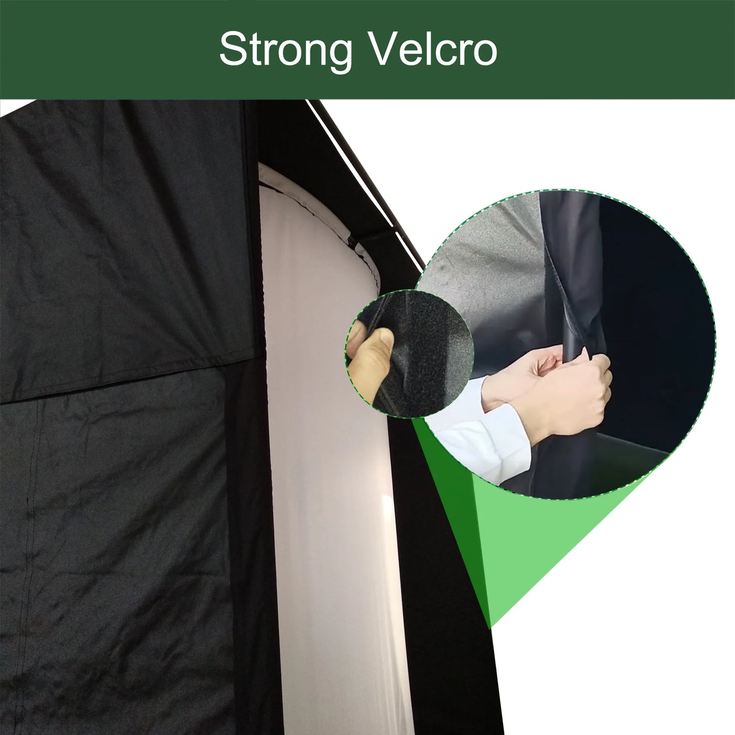 DIY Golf Simulator Impact Screen Frame Enclosure Kit Set, Use with Simulators, Durable Fabric with Velcro, Reinforced Black Border, 9.8'X9.8'X4.9'